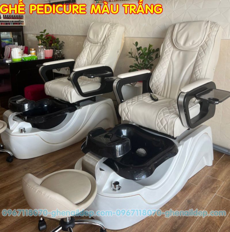 GHẾ PEDICURE MÀU TRẮNG-HÀ NỘI