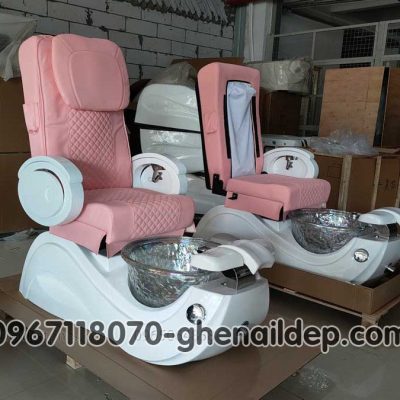 GHẾ PEDICURE MÀU HỒNG-HÀ NỘI