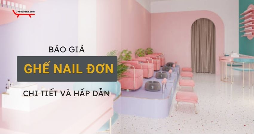 Ghế nail đơn