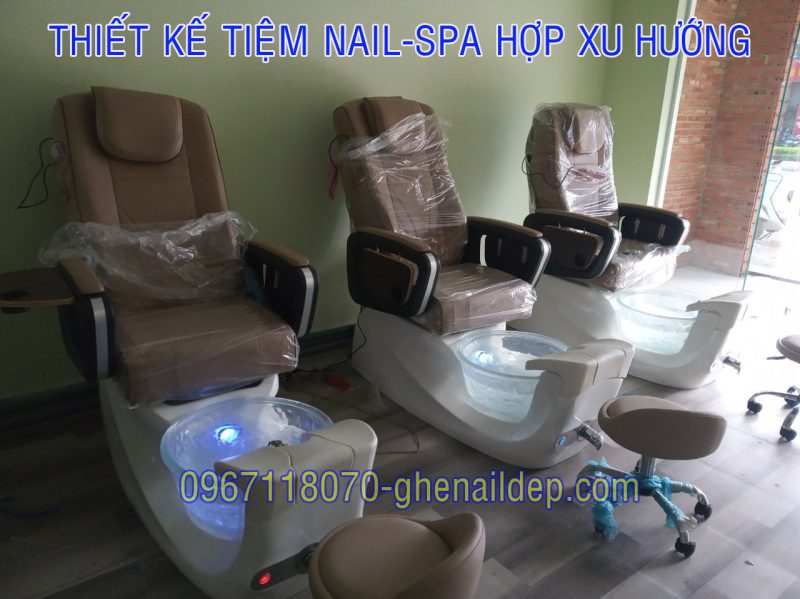 MÔ HÌNH THIẾT KẾ TIỆM NAIL – SPA NAIL- BEAUTY SPA- THẢM MỸ HIỆN ĐẠI HỢP XU HƯỚNG