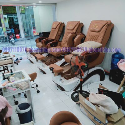 GHẾ CHUYÊN LÀM NAIL CÓ CHỨC NĂNG MASSAGE LƯNG